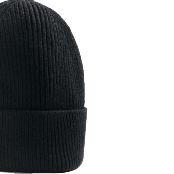 SOLD Zara Rib Knit Hat Medium Black - Picture 3 of 6